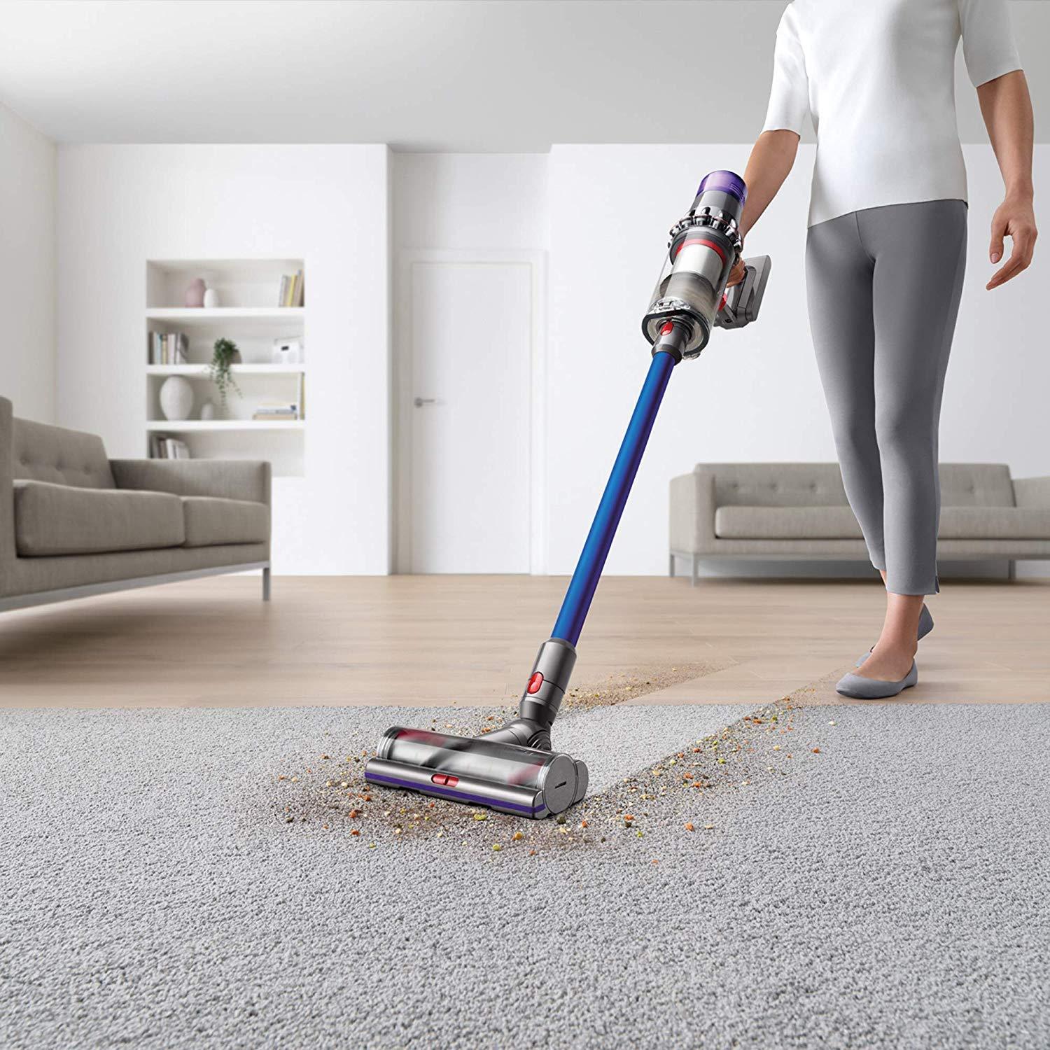 Dyson V11 Torque Drive Handheld Portable Stick Vacuum Cleaner with Manufacturer's Warranty - Includes Mini Motorized Tool + Combination Tool + Crevice Tool + Soft Dusting Brush and Stiff Bristle Brush