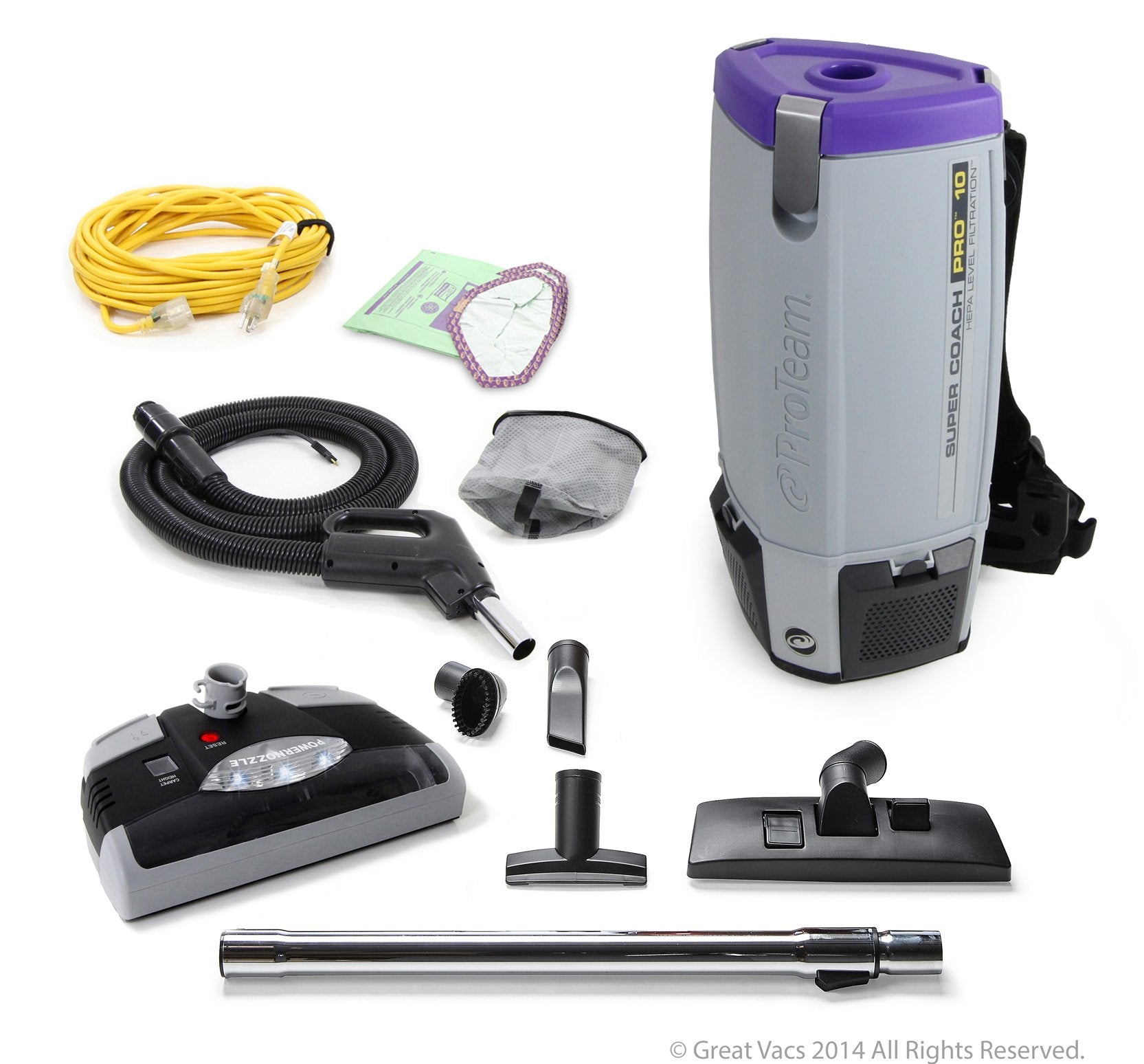 Proteam Super Coach Pro 10 QT Vacuum Cleaner with Power Head