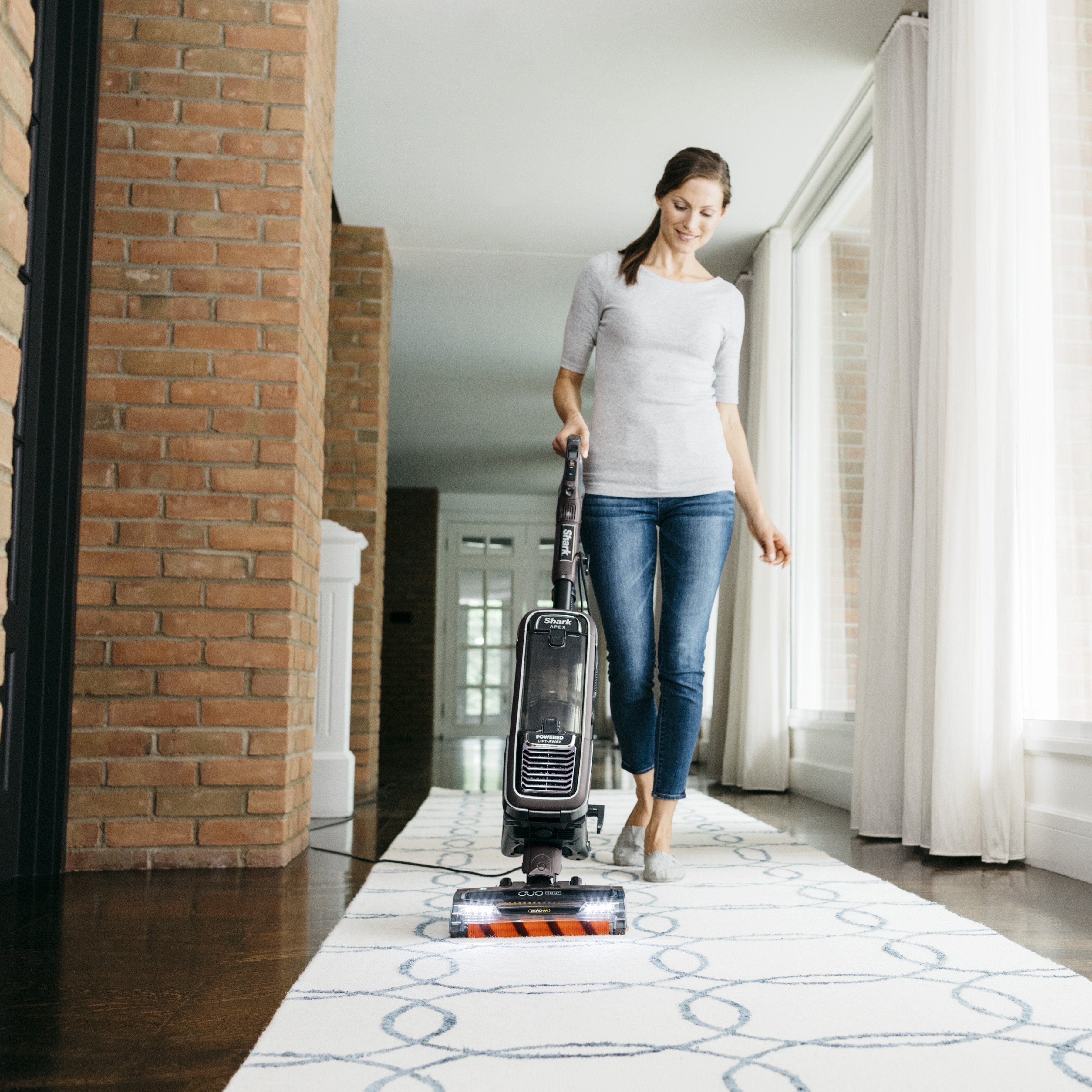 Shark® APEX® DuoClean® with Zero-M® Self-Cleaning Brushroll Powered Lift-Away® Upright Vacuum AZ1002